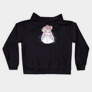 Beautiful Satanic Nun Kids Hoodie